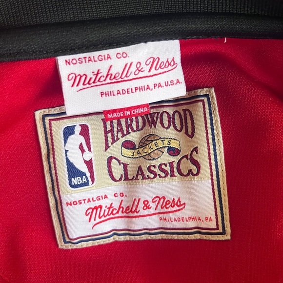 HEAT Mitchell & Ness Hardwood classics Red Performance Full-Zip Jacket Size 3XL - Picture 6 of 8